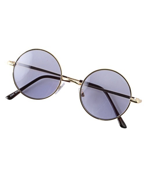 LUXSTYLE（ラグスタイル）の「ラウンドサングラス（サングラス・メンズ・ライトパープル/ゴールド/スモーク/ライトブルー/ライトピンク/ライトブラウン/シルバー/ブラック・FREE）」の4枚目の写真