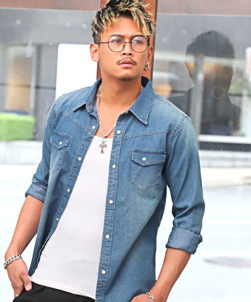 LUXSTYLE（ラグスタイル）の「ラウンドサングラス（サングラス・メンズ・ライトパープル/ゴールド/スモーク/ライトブルー/ライトピンク/ライトブラウン/シルバー/ブラック・FREE）」の11枚目の写真