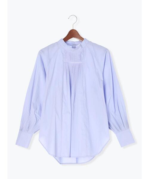 Te chichi（テチチ）の「パーツプリーツボリュームブラウス（シャツ/ブラウス・レディース・パープル/オフホワイト/ブラック・F）」の3枚目の写真