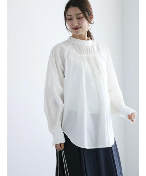 Te chichi（テチチ）の「パーツプリーツボリュームブラウス（シャツ/ブラウス・レディース・パープル/オフホワイト/ブラック・F）」の11枚目の写真