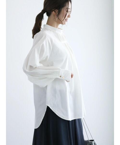 Te chichi（テチチ）の「パーツプリーツボリュームブラウス（シャツ/ブラウス・レディース・パープル/オフホワイト/ブラック・F）」の12枚目の写真