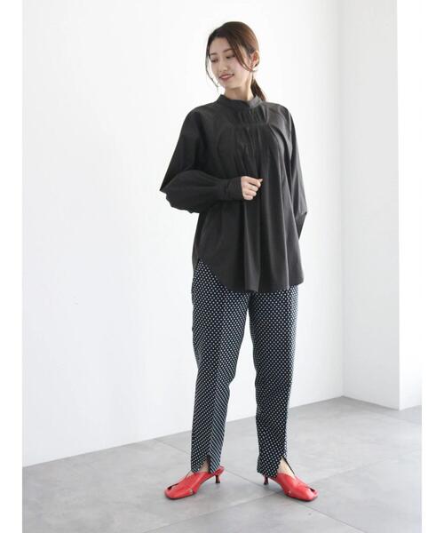 Te chichi（テチチ）の「パーツプリーツボリュームブラウス（シャツ/ブラウス・レディース・パープル/オフホワイト/ブラック・F）」の17枚目の写真