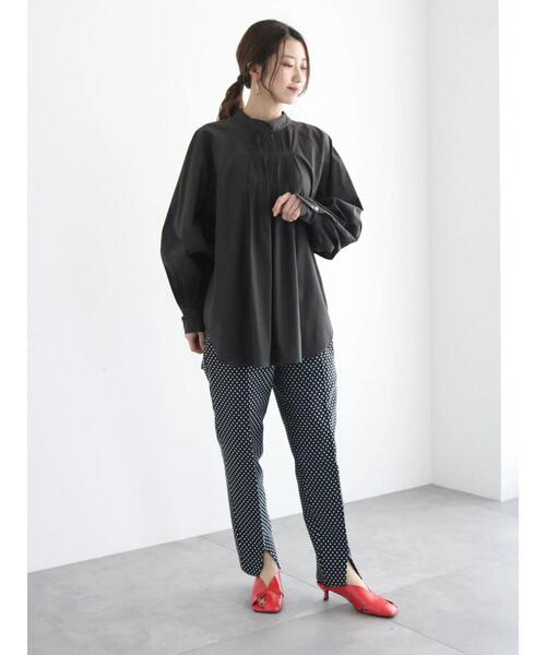 Te chichi（テチチ）の「パーツプリーツボリュームブラウス（シャツ/ブラウス・レディース・パープル/オフホワイト/ブラック・F）」の18枚目の写真