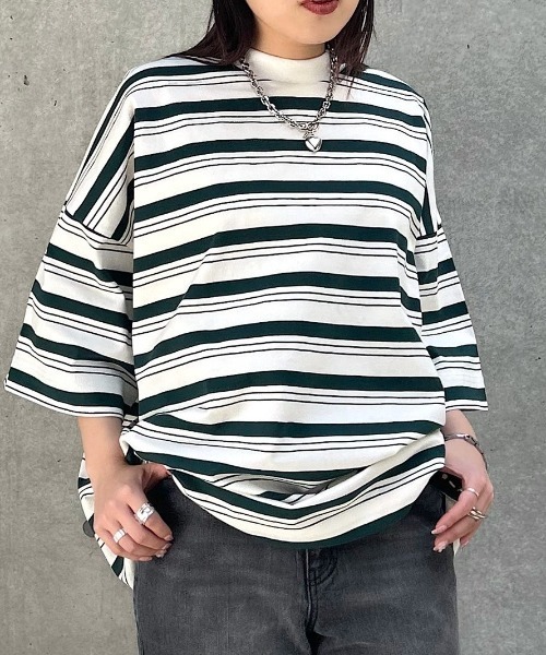 PAGEBOY（ページボーイ）の「WEB限定アイテム/ダッドルーズT（Tシャツ/カットソー・レディース・グレー/オフホワイト/ピンク/マルチ/ブラック・FREE）」の20枚目の写真