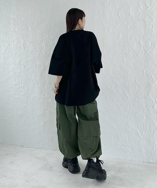 PAGEBOY（ページボーイ）の「WEB限定アイテム/ダッドルーズT（Tシャツ/カットソー・レディース・グレー/オフホワイト/ピンク/マルチ/ブラック・FREE）」の9枚目の写真