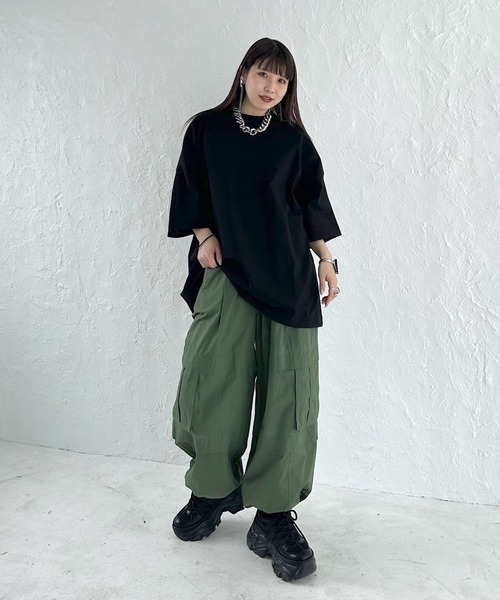 PAGEBOY（ページボーイ）の「WEB限定アイテム/ダッドルーズT（Tシャツ/カットソー・レディース・グレー/オフホワイト/ピンク/マルチ/ブラック・FREE）」の10枚目の写真