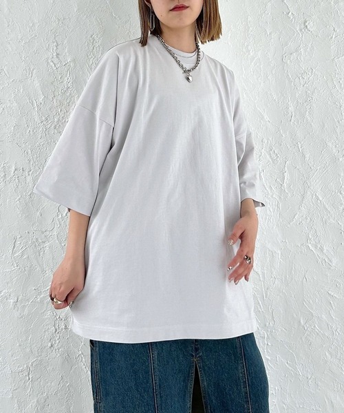 PAGEBOY（ページボーイ）の「WEB限定アイテム/ダッドルーズT（Tシャツ/カットソー・レディース・グレー/オフホワイト/ピンク/マルチ/ブラック・FREE）」の12枚目の写真