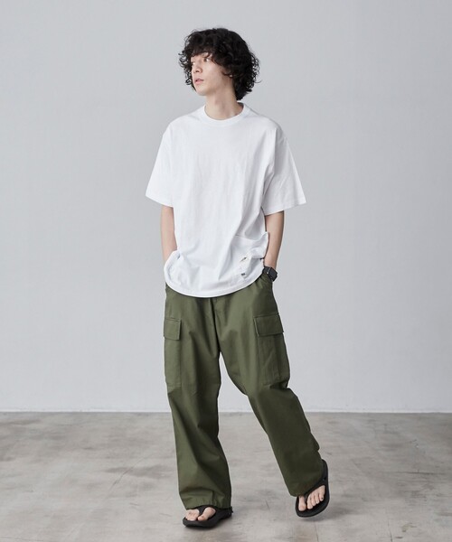 coen(コーエン)の「USAコットンガーデンポケットTシャツ(Tシャツ/カットソー・メンズ・ライトブルー/ブラック/ホワイト/ベージュ・S/M/L/XL)」の20枚目の写真