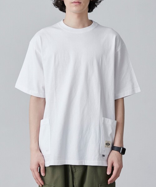 coen(コーエン)の「USAコットンガーデンポケットTシャツ(Tシャツ/カットソー・メンズ・ライトブルー/ブラック/ホワイト/ベージュ・S/M/L/XL)」の8枚目の写真
