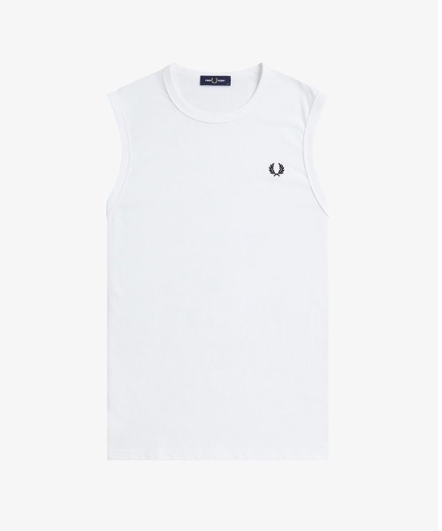 FRED PERRY(フレッドペリー)の「Crew Neck Tank(タンクトップ・メンズ・ホワイト・L/M/S)」の7枚目の写真