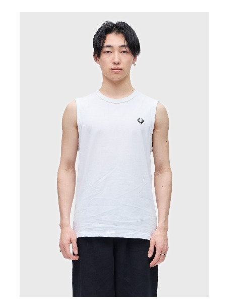 FRED PERRY(フレッドペリー)の「Crew Neck Tank(タンクトップ・メンズ・ホワイト・L/M/S)」の11枚目の写真
