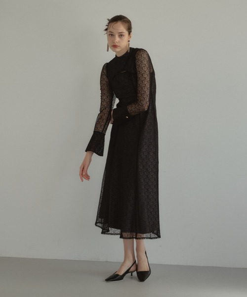 セール】バックオープンジオメトリックドレス / back open geometric セール】バックオープンジオメトリックドレス / back open geometric