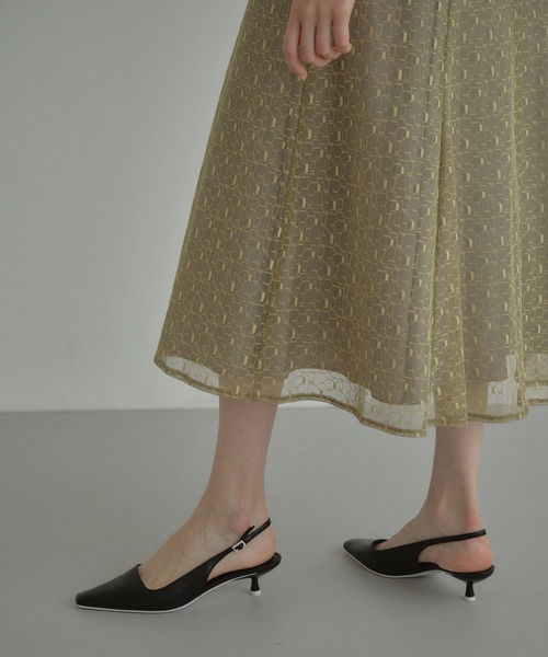 ANDRESD(アンドレスド)の「バックオープンジオメトリックドレス / back open geometric dress(ドレス・レディース・イエロー/グレー/オリーブ/ブラウン/ブラック・S/M/L)」の11枚目の写真