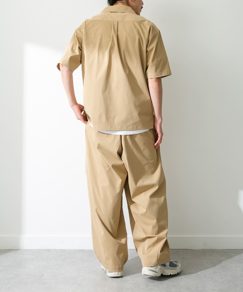 URBAN RESEARCH Sonny Label（アーバンリサーチサニーレーベル）の「『吸水速乾/接触冷感/イージーケア』マルチ機能オープンカラーショートスリーブシャツ（シャツ/ブラウス・メンズ・ブラック/ベージュ/カーキ・MEDIUM/LARGE）」の12枚目の写真