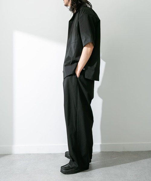 URBAN RESEARCH Sonny Label（アーバンリサーチサニーレーベル）の「『吸水速乾/接触冷感/イージーケア』マルチ機能オープンカラーショートスリーブシャツ（シャツ/ブラウス・メンズ・ブラック/ベージュ/カーキ・MEDIUM/LARGE）」の17枚目の写真