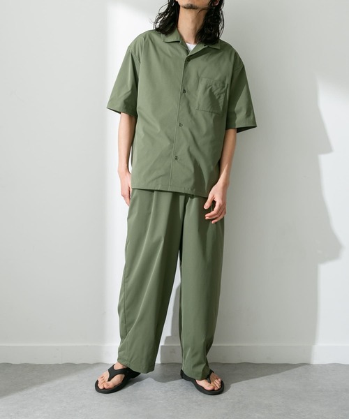 URBAN RESEARCH Sonny Label（アーバンリサーチサニーレーベル）の「『吸水速乾/接触冷感/イージーケア』マルチ機能オープンカラーショートスリーブシャツ（シャツ/ブラウス・メンズ・ブラック/ベージュ/カーキ・MEDIUM/LARGE）」の19枚目の写真