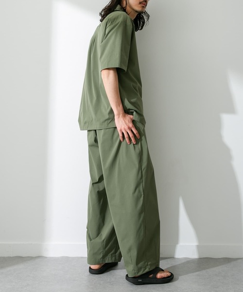 URBAN RESEARCH Sonny Label（アーバンリサーチサニーレーベル）の「『吸水速乾/接触冷感/イージーケア』マルチ機能オープンカラーショートスリーブシャツ（シャツ/ブラウス・メンズ・ブラック/ベージュ/カーキ・MEDIUM/LARGE）」の20枚目の写真