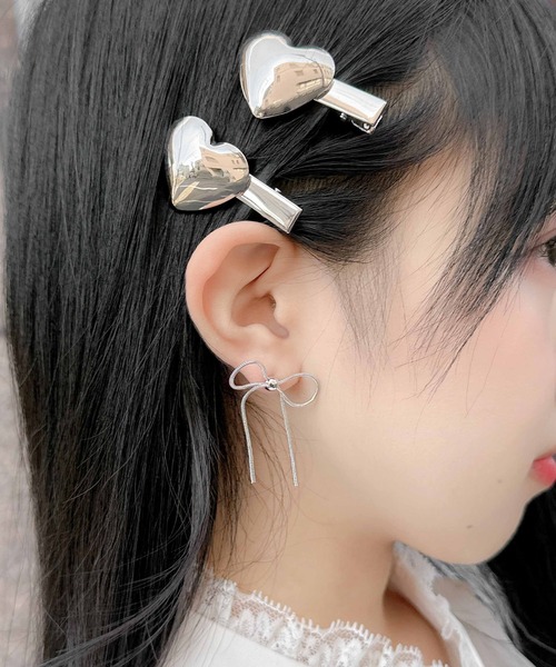 couture BY ROJITA(クチュールバイロジータ)の「リボンピアス(ピアス(両耳用)・レディース・シルバー/ゴールド・FREE)」の8枚目の写真