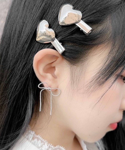 couture BY ROJITA(クチュールバイロジータ)の「リボンピアス(ピアス(両耳用)・レディース・シルバー/ゴールド・FREE)」の9枚目の写真