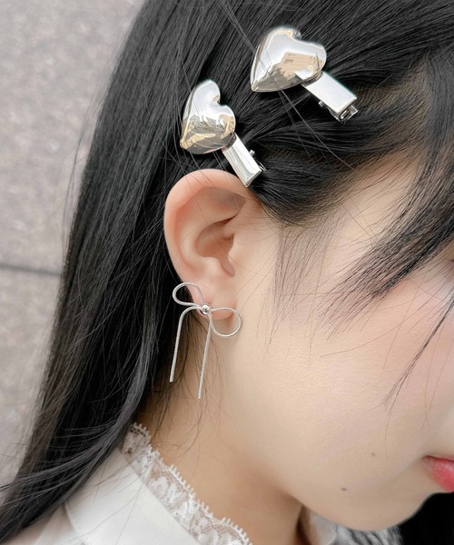 couture BY ROJITA(クチュールバイロジータ)の「リボンピアス(ピアス(両耳用)・レディース・シルバー/ゴールド・FREE)」の10枚目の写真