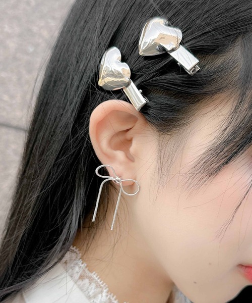 couture BY ROJITA(クチュールバイロジータ)の「リボンピアス(ピアス(両耳用)・レディース・シルバー/ゴールド・FREE)」の11枚目の写真