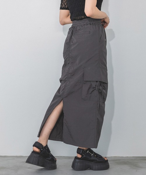 PAGEBOY（ページボーイ）の「マルチポケットナロースカート（スカート・レディース・チャコールグレー/ブラック・FREE）」の8枚目の写真