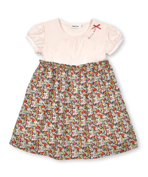 Noeil aime BeBe(ノイユエイムベベ)の「パフスリープ花柄切り替えワンピース(80~130cm)(ワンピース・キッズ・ブルー系その他/レッド系その他・120cm/130cm/80cm/90cm/110cm/100cm)」の11枚目の写真