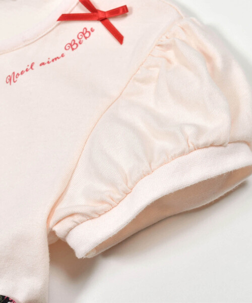 Noeil aime BeBe(ノイユエイムベベ)の「パフスリープ花柄切り替えワンピース(80~130cm)(ワンピース・キッズ・ブルー系その他/レッド系その他・120cm/130cm/80cm/90cm/110cm/100cm)」の15枚目の写真