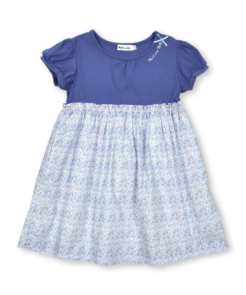 Noeil aime BeBe(ノイユエイムベベ)の「パフスリープ花柄切り替えワンピース(80~130cm)(ワンピース・キッズ・ブルー系その他/レッド系その他・120cm/130cm/80cm/90cm/110cm/100cm)」の20枚目の写真