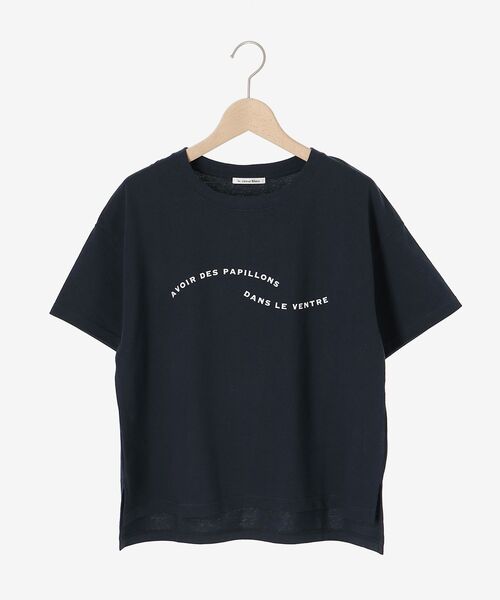 le.coeur blanc(ルクールブラン)の「ウエーブフロッキーロゴTシャツ(Tシャツ/カットソー・レディース・オフホワイト/ネイビー・38)」の19枚目の写真