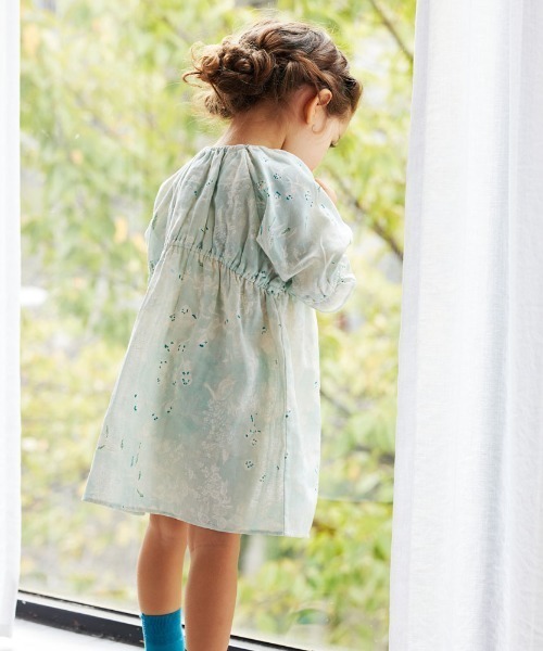 NAOMI ITO（ナオミイトウ）の「【NAOMI ITO（ナオミイトウ）】サックワンピース 80cm・90cm・100cm・110cm（ワンピース・キッズ・ピンク/ライトブルー・80ｃｍ/90cm/110cm/100cm）」の4枚目の写真