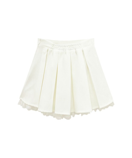 【セール】裾レースツイードプリーツスカート(スカート)|Honey Cinnamon(ハニーシナモン) 【セール】裾レースツイードプリーツスカート(スカート)|Honey Cinnamon(ハニーシナモン)