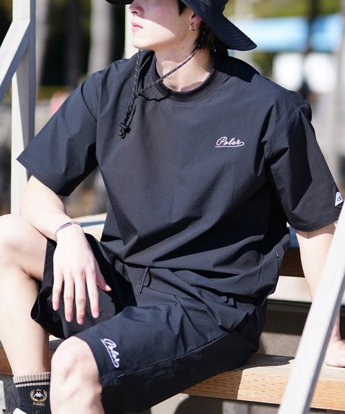 【セール】【ムラサキスポーツ限定】POLER/ポーラー 半袖Tシャツ/ラッシュガード 水陸両用 UVケア セットアップ対応 249MCV0024(ラッシュガード)|POLeR(ポーラー)