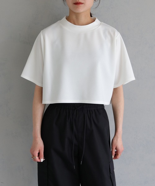 &g'aime(アンジェム)の「【&g’aime】バックカーブTシャツ(Tシャツ/カットソー・レディース・ブラック/ホワイト・FREE)」の22枚目の写真