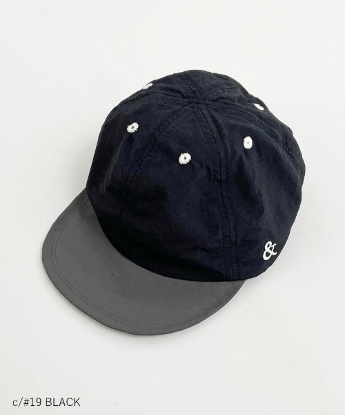ARCH & LINE(アーチアンドライン)の「《環境配慮素材》UVCUT NYLON CRAZY CAP 紫外線カット 撥水 接触冷感(キャップ・キッズ・オレンジ/ネイビー/グリーン/ブルー/ブラック/オフホワイト・60/54/57)」の3枚目の写真