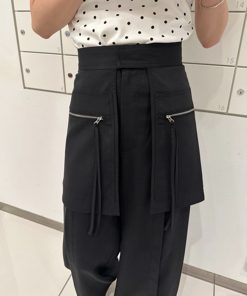 solleim（ソルレム）の「[全骨格美脚見え]スカートレイヤードスラックス（その他パンツ・レディース・ベージュ/ブラック/グレー・M/S）」の10枚目の写真