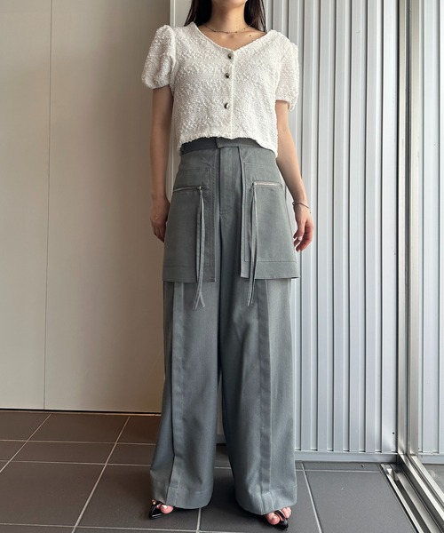 solleim（ソルレム）の「[全骨格美脚見え]スカートレイヤードスラックス（その他パンツ・レディース・ベージュ/ブラック/グレー・M/S）」の14枚目の写真