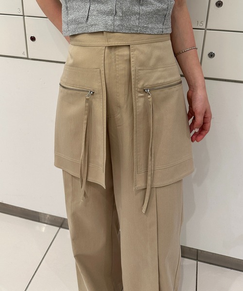 solleim（ソルレム）の「[全骨格美脚見え]スカートレイヤードスラックス（その他パンツ・レディース・ベージュ/ブラック/グレー・M/S）」の18枚目の写真