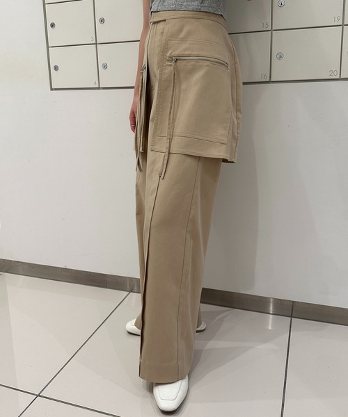 solleim（ソルレム）の「[全骨格美脚見え]スカートレイヤードスラックス（その他パンツ・レディース・ベージュ/ブラック/グレー・M/S）」の20枚目の写真
