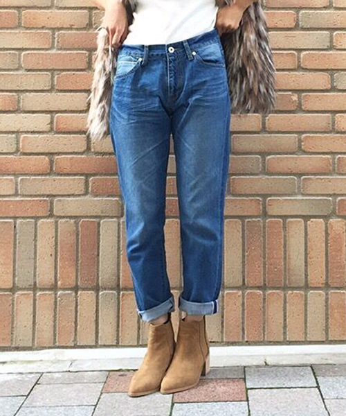 mystic(ミスティック)の「【mystic】セルビッジデニム(デニムパンツ・レディース・ブルー/ネイビー・1/0/2)」の2枚目の写真