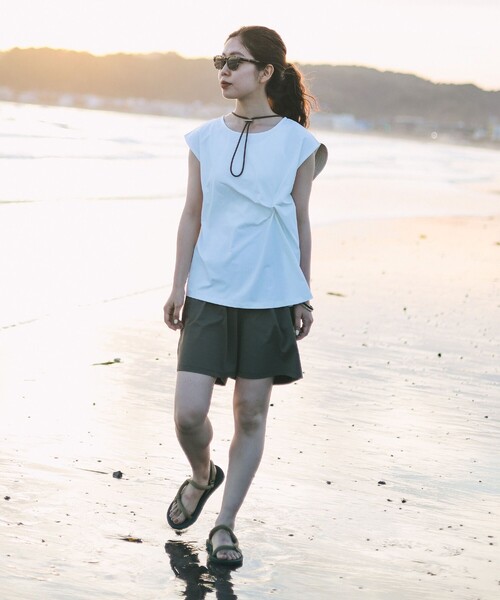 B:MING by BEAMS(ビーミングバイビームス)の「B:MING by BEAMS / ランド アンド ウォーター ハーフ パンツ(その他パンツ・レディース・オリーブ/ブラック・SMALL/MEDIUM)」の12枚目の写真