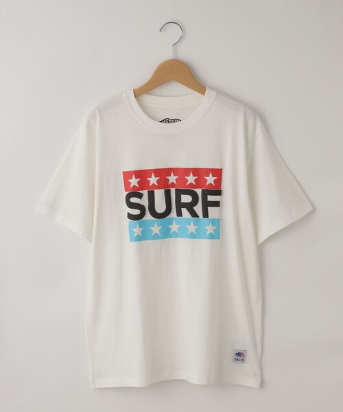 &Bridge(アンドブリッジ)の「SALTS(ソルツ) 発泡ロゴプリントTシャツ(Tシャツ/カットソー・メンズ・ホワイト/ベージュ・02/03)」の2枚目の写真