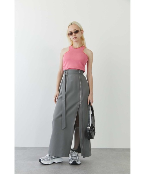 Solace(ソレイス)の「フロントデザイン2wayタンクトップ(タンクトップ・レディース・ブラック/ホワイト×ブラック/ブラック×ホワイト/ピンク/ホワイト・FREE)」の10枚目の写真