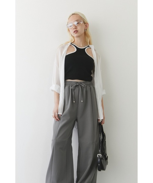 Solace(ソレイス)の「フロントデザイン2wayタンクトップ(タンクトップ・レディース・ブラック/ホワイト×ブラック/ブラック×ホワイト/ピンク/ホワイト・FREE)」の14枚目の写真