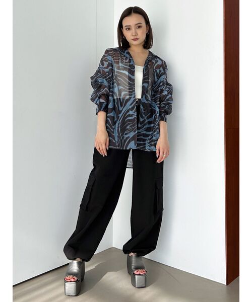 EMODA(エモダ)の「ナイロンベルトタックパンツ(その他パンツ・レディース・ブラック/ベージュ/ホワイト・FREE)」の15枚目の写真