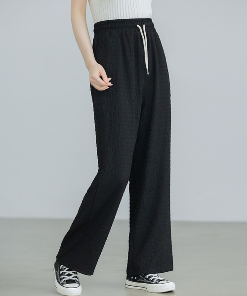 SAISON DE PAPILLON（セゾンドパピヨン）の「ウエストゴム体型カバーワイドパンツ（その他パンツ・レディース・グリーン/グレー/ブラック/アイボリー・フリー）」の15枚目の写真