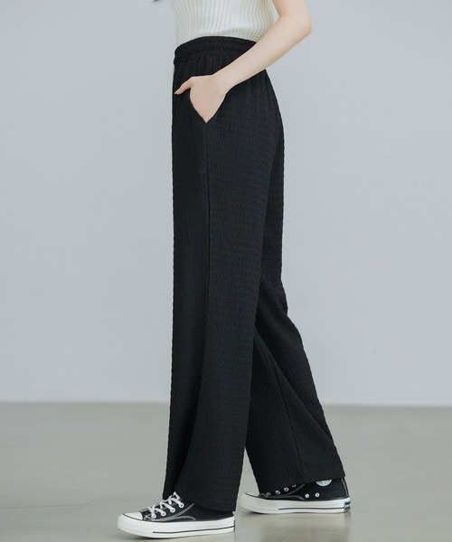 SAISON DE PAPILLON（セゾンドパピヨン）の「ウエストゴム体型カバーワイドパンツ（その他パンツ・レディース・グリーン/グレー/ブラック/アイボリー・フリー）」の16枚目の写真