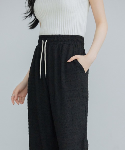 SAISON DE PAPILLON（セゾンドパピヨン）の「ウエストゴム体型カバーワイドパンツ（その他パンツ・レディース・グリーン/グレー/ブラック/アイボリー・フリー）」の20枚目の写真