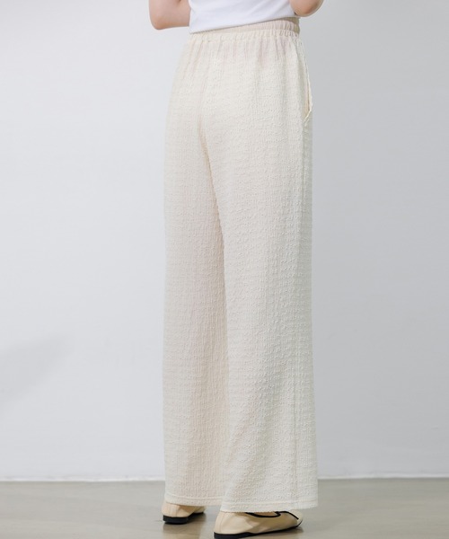 SAISON DE PAPILLON（セゾンドパピヨン）の「ウエストゴム体型カバーワイドパンツ（その他パンツ・レディース・グリーン/グレー/ブラック/アイボリー・フリー）」の9枚目の写真