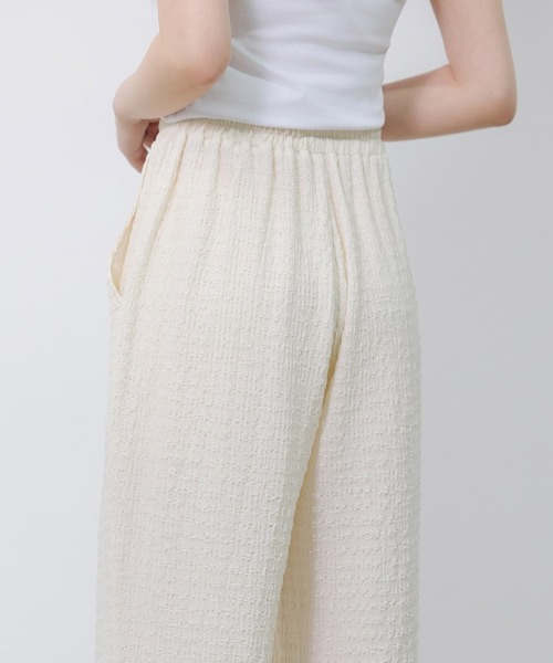 SAISON DE PAPILLON（セゾンドパピヨン）の「ウエストゴム体型カバーワイドパンツ（その他パンツ・レディース・グリーン/グレー/ブラック/アイボリー・フリー）」の12枚目の写真